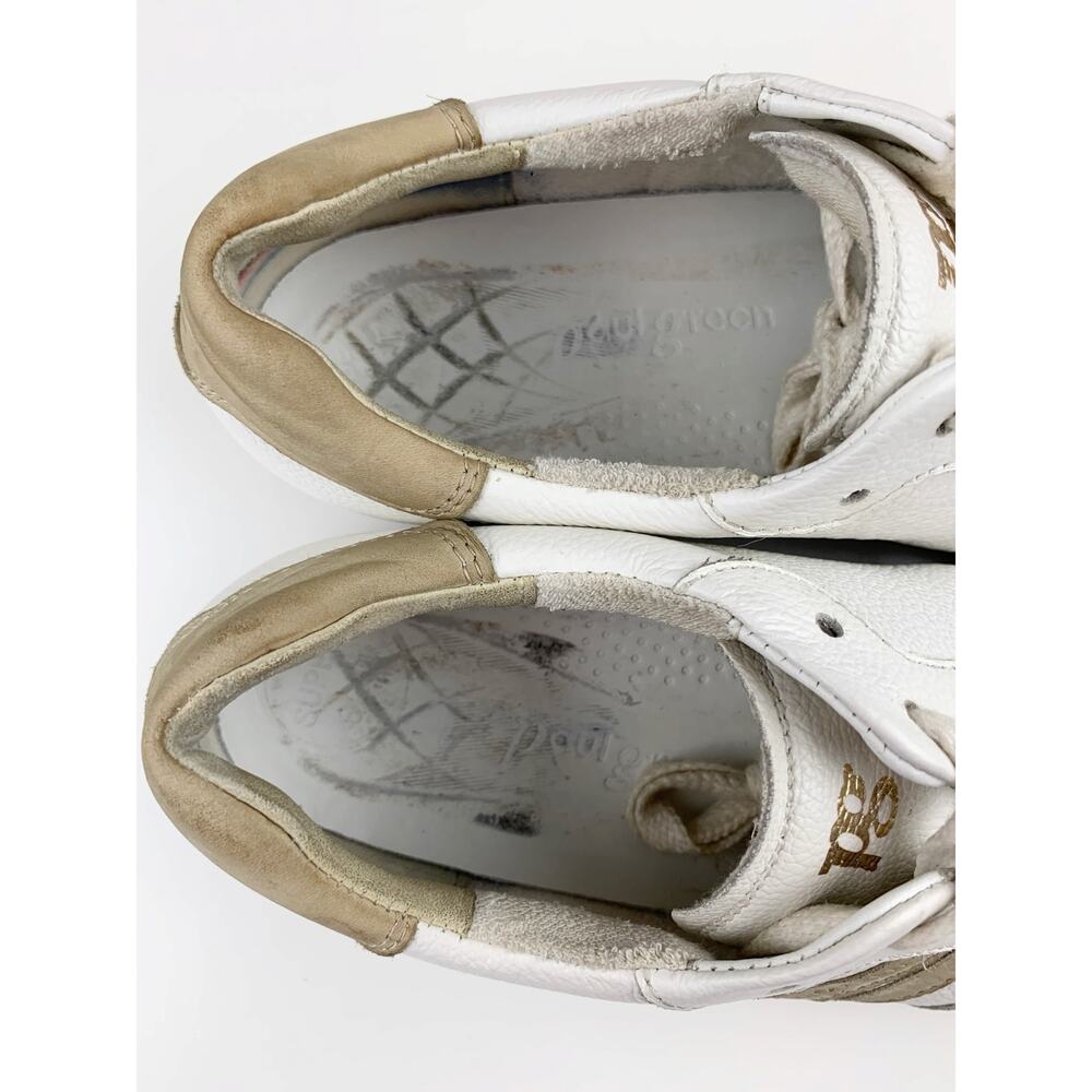 Paul Green Sneakers White Tan Leather Lace Up Casual Comfort Women's 4.5 US 7 - Picture 5 of 11